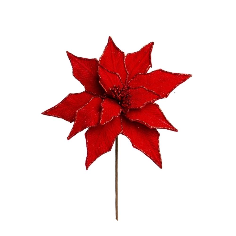 Flor Poinsetia Vermelha 66cm - Dadepresente